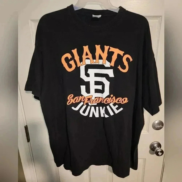 RARE SF San Francisco Giants Junkie Baseball Tee Big & Tall Men's 4XL Vintage - Picture 3 of 5